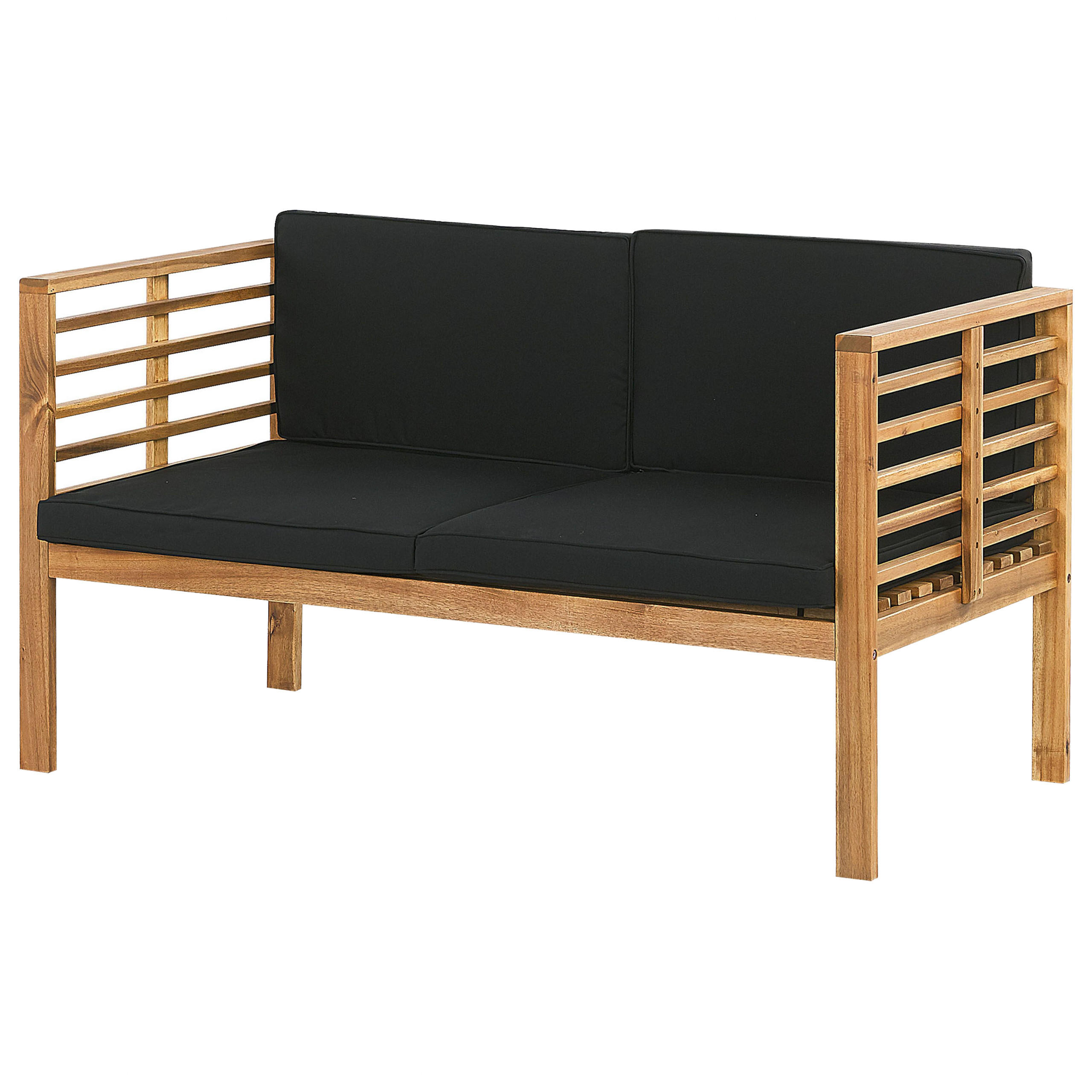 4-SITZER LOUNGE SET Akazienholz Hellbraun Pacific - Hellbraun, Holz - Beliani