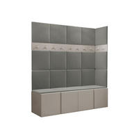 MOBILIER PENTRU HOL Orion II - cașmir/gri, material plastic/compozit lemnos (168/186/46cm) - MIRJAN24