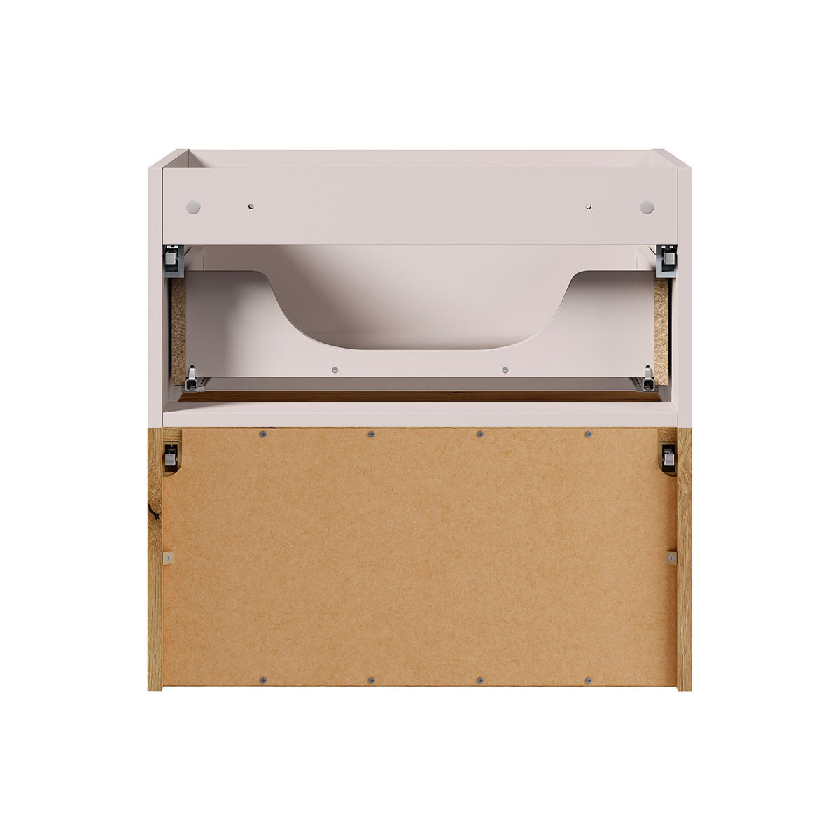 WASCHTISCHUNTERSCHRANK 140.4cm Riva Kaschmir - Beige, Holzwerkstoff (140.4/60/40cm) - Petits-meubles