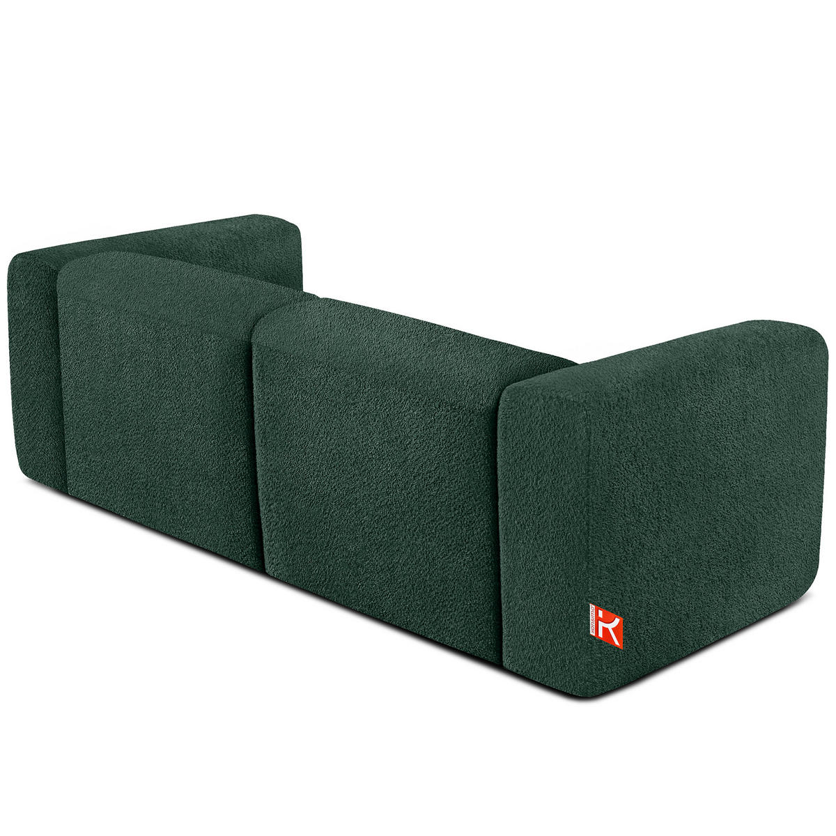 2-SITZER SOFA BUFFO, Dunkelgrün - Dunkelgrün, Holz/Holzwerkstoff (210/73/96cm) - KONSIMO®