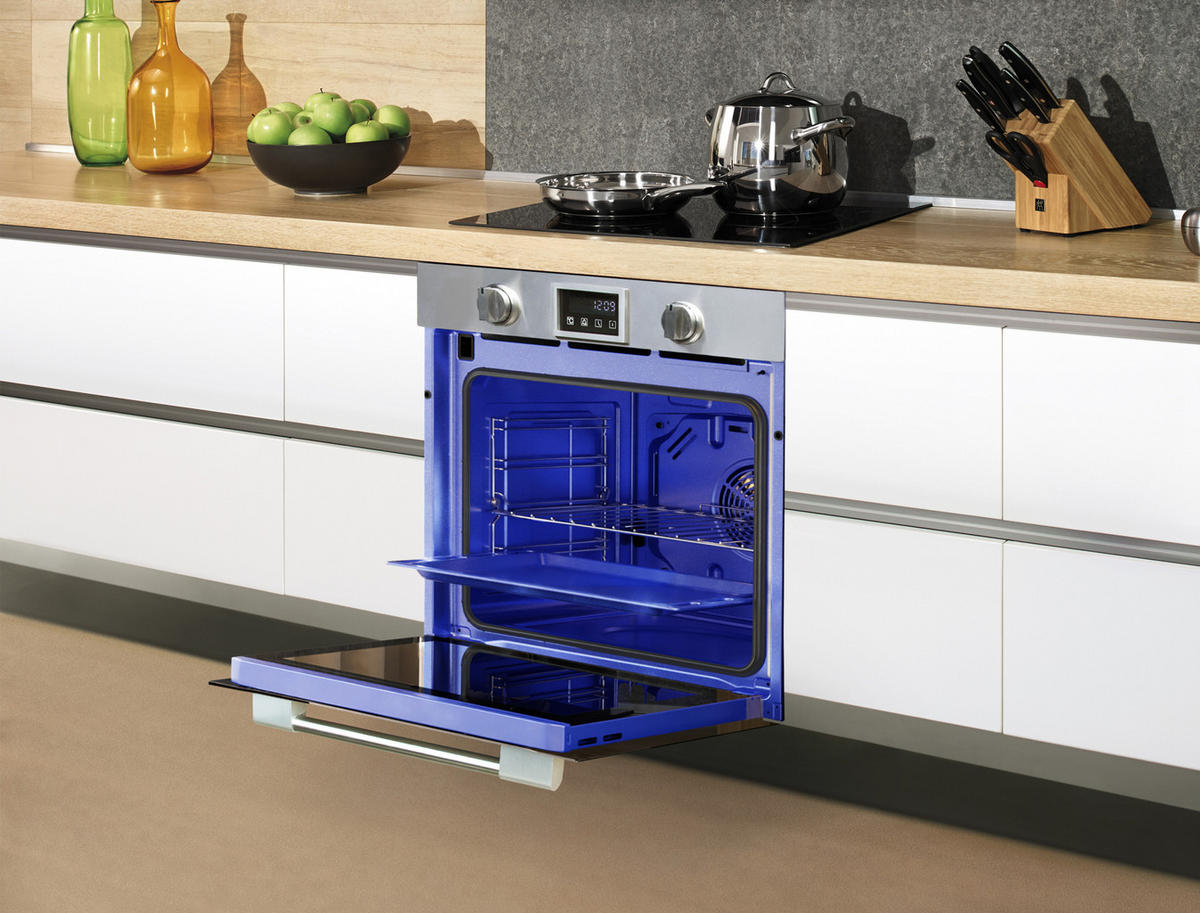 EINBAU-BACKOFEN 60 cm EH 6339+KCT 6115 F Glaskeramik Kochfeld 60cm - Silberfarben, Metall (59.4/59.4/57.5cm) - Kaiser Küchengeräte