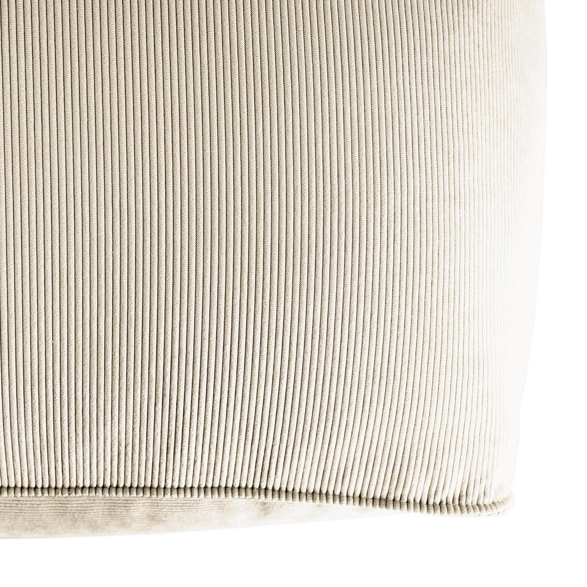 POLSTERHOCKER - Beige/Schwarz, Kunststoff/Textil (81/38/100cm) - home24