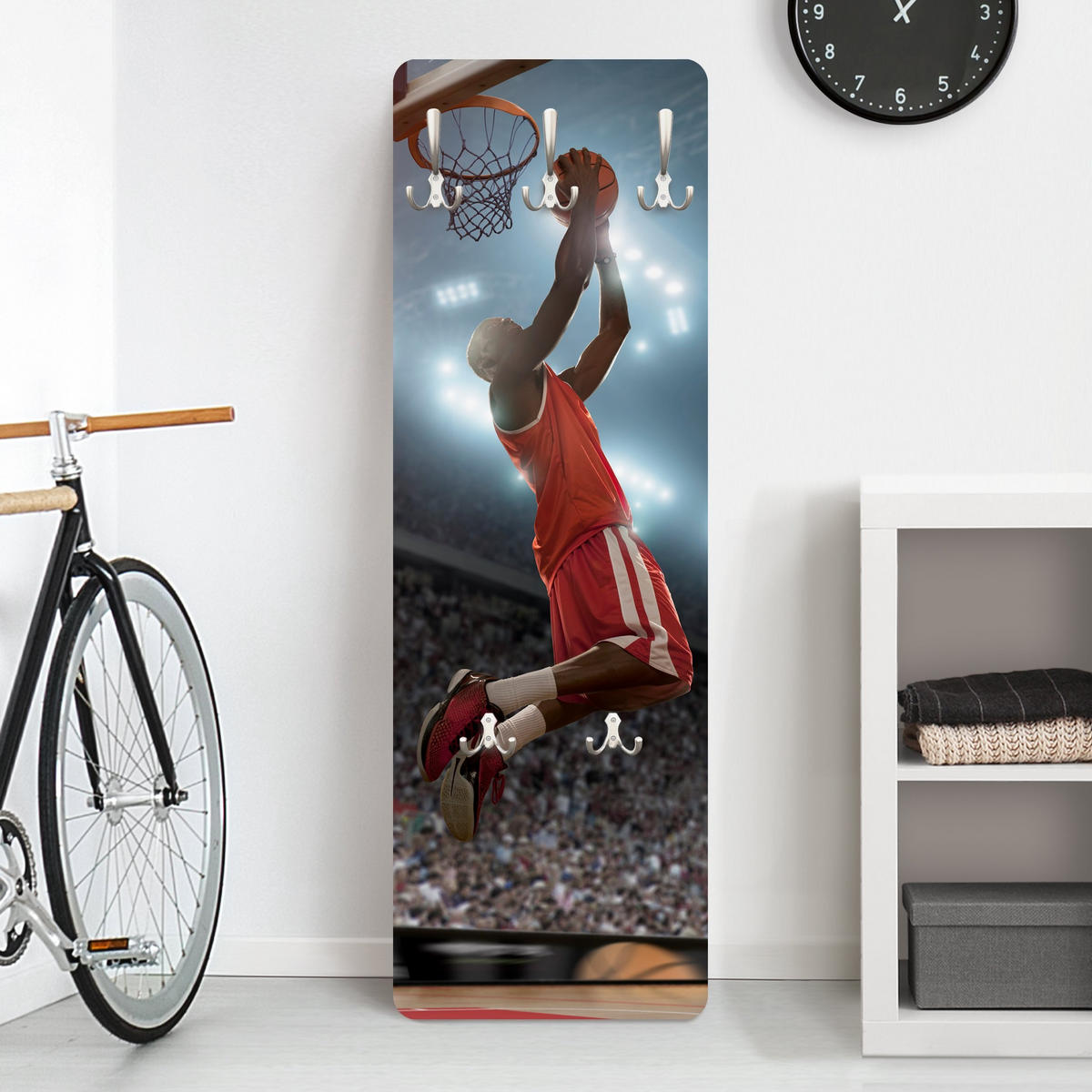 WANDGARDEROBE - Dunkin 34/105 cm - Multicolor, Holzwerkstoff (34/105/1.6cm) - Bilderwelten