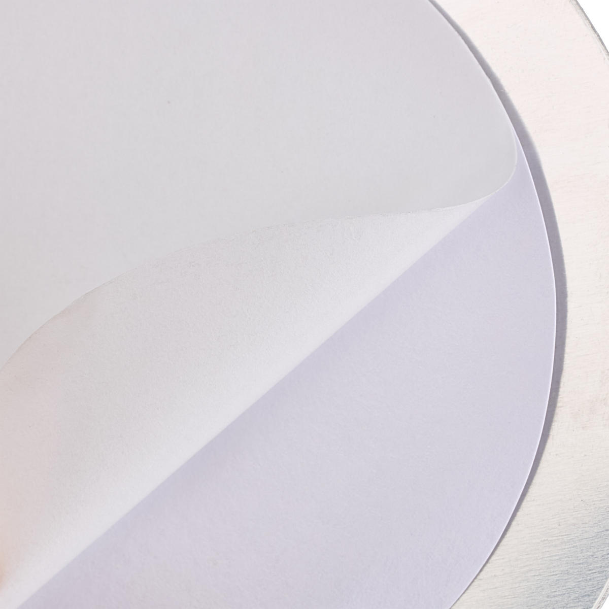 4xWC Schild - Silberfarben, Metall (10/10/0.16cm) - Relaxdays