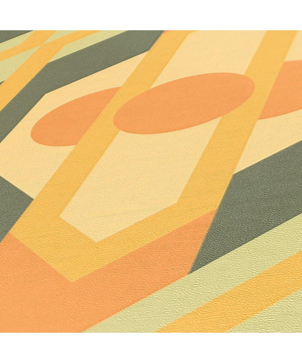 VLIESTAPETE Grün 53/850 cm - Gelb, Textil (53/1cm) - KUNSTLOFT