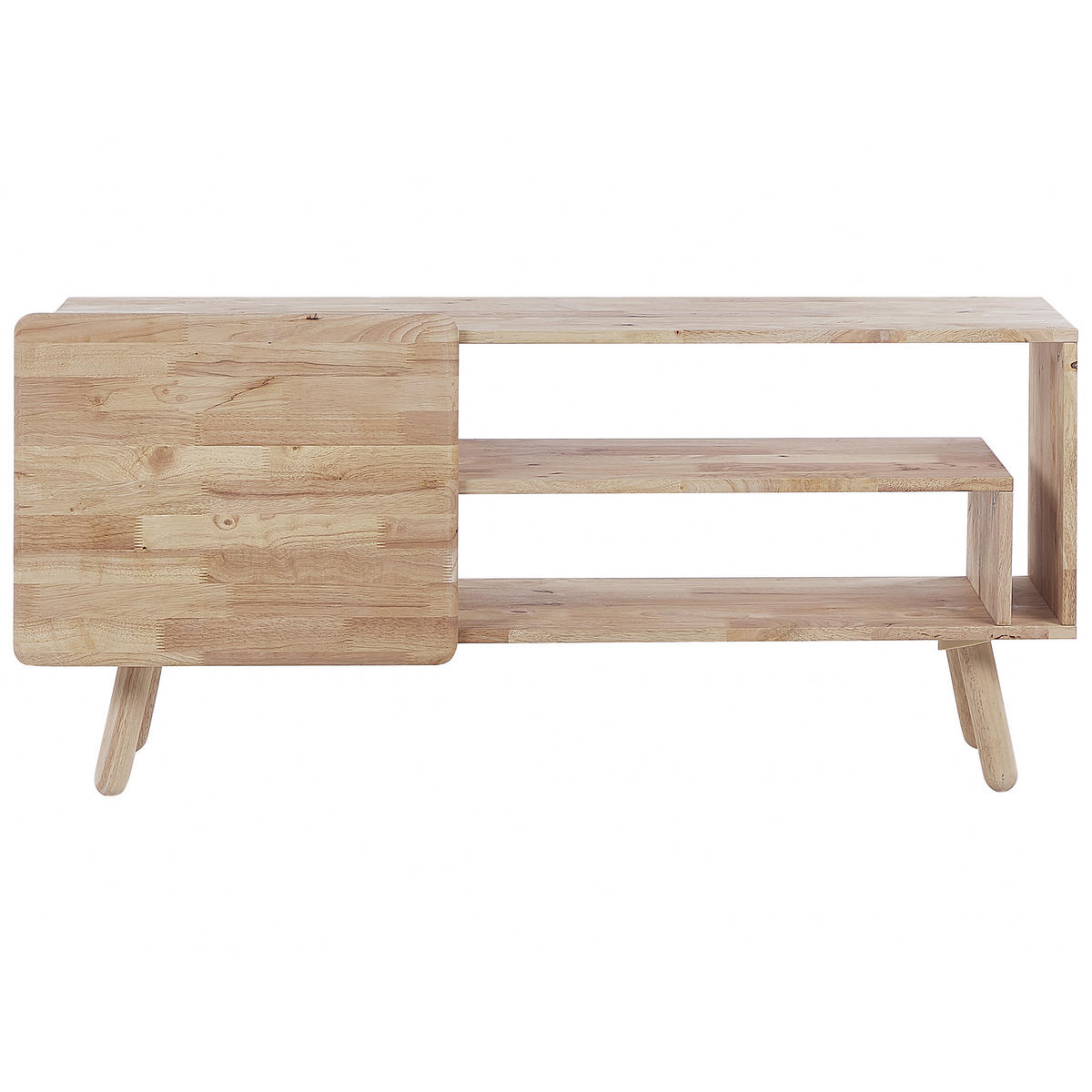 TV-MÖBEL Hellbraun WESTFIELD 36/130/59 cm - Hellbraun, Holz (130/59/36cm) - Beliani