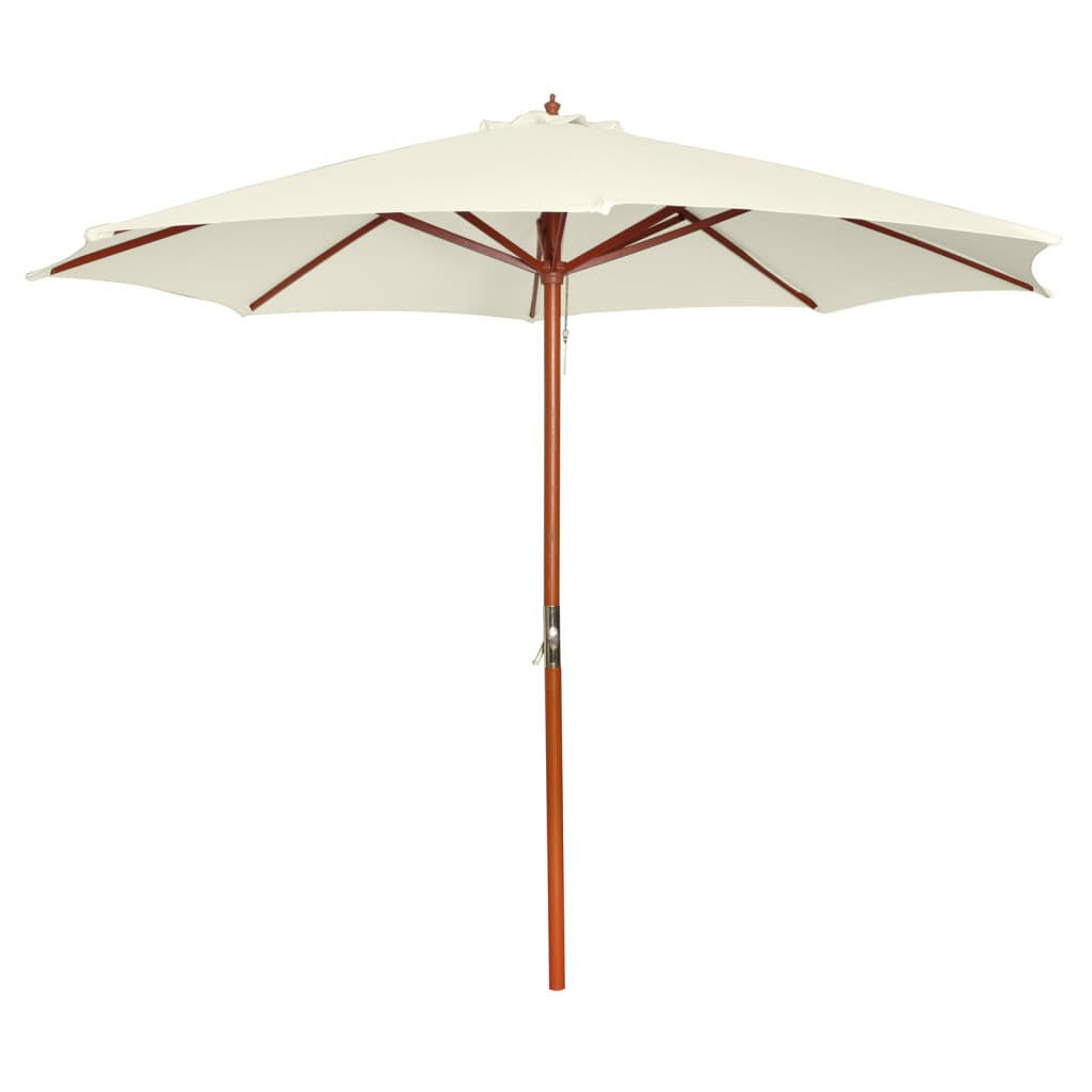 SONNENSCHIRM 300/258 Cm Sandweiss - Weiß, Textil (300/300cm) - vidaXL