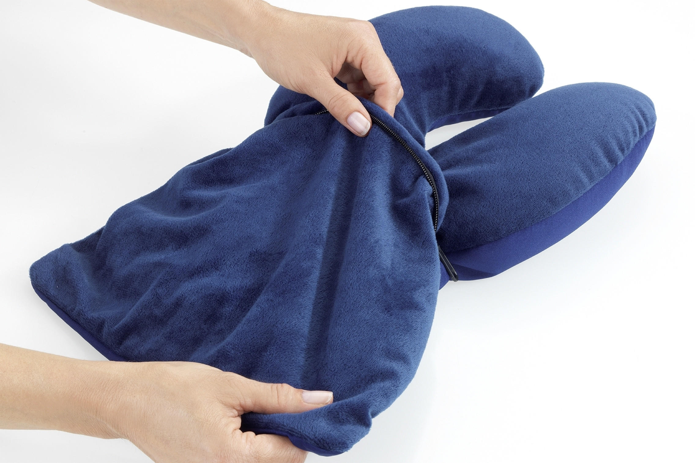 REISEKISSEN 2er-Set - Dunkelblau, Textil (32/20cm) - Maximex