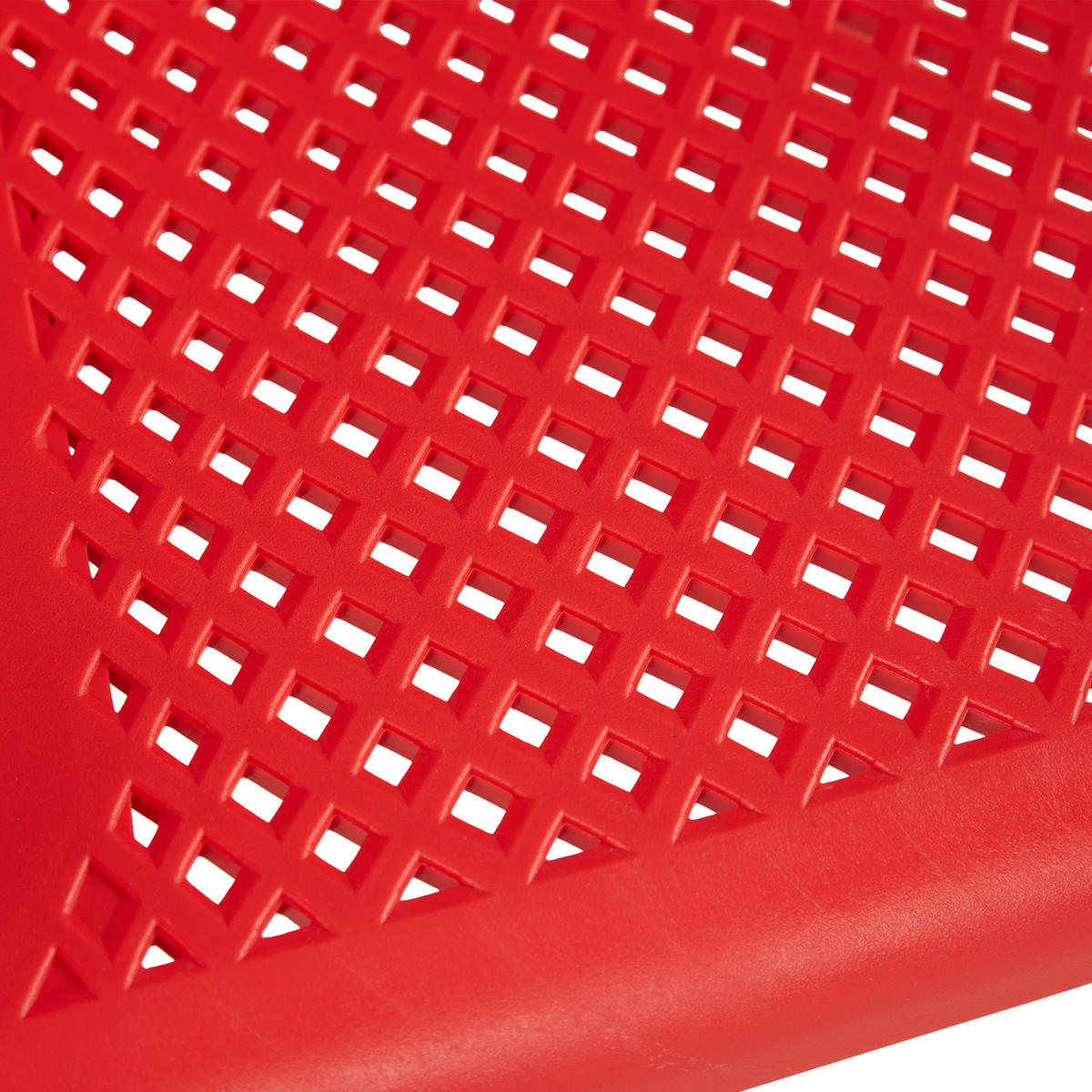 GARTENSTUHL 4er-Set Kunststoff Rot mit Armlehnen - Rot, Kunststoff (220/75/54cm) - Homestyle4u