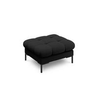 POUF Mamaia aus strukturiertem Stoff schwarz - Schwarz, Textil (60/41/60cm) - Micadoni