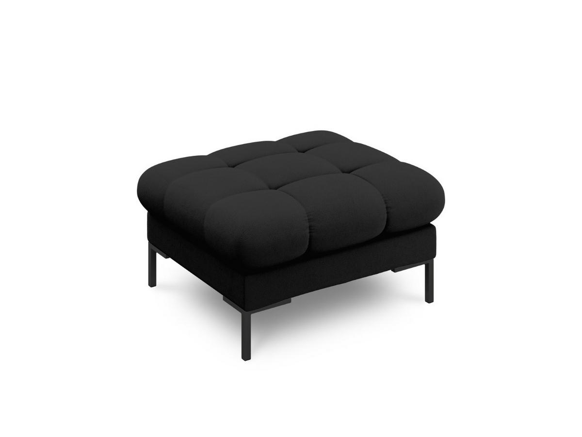 POUF Mamaia aus strukturiertem Stoff schwarz - Schwarz, Textil (60/41/60cm) - Micadoni
