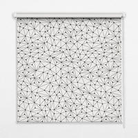 VNÚTORNÁ roleta - okenná roleta - roleta - 100x100 cm - Prepojené bodky - čierna, plast (100/100/0.5cm) - TULUP
