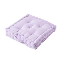 SITZKISSEN flieder 40/40/8 cm – Bodenkissen unifarben - Flieder, Textil (40/40/8cm) - Homescapes