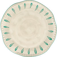 SERVIERTELLER Domitilla Aqua Grün - Multicolor, Keramik (32cm) - Rose & Tulipani