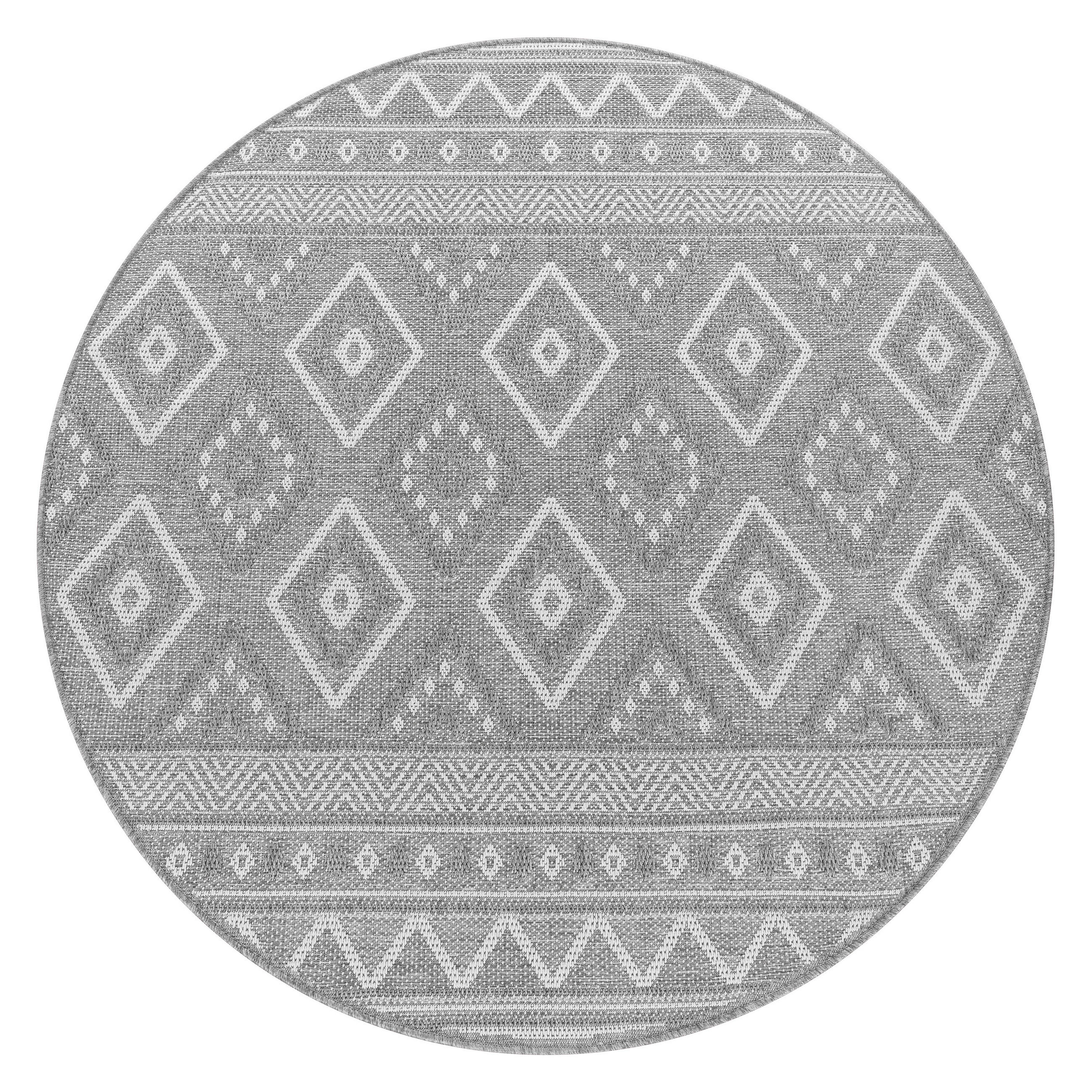OUTDOORTEPPICH 200/200 cm Vermont 184 - Grau, Textil (200/200cm) - Paco Home