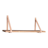 REGAL Forno Gummibaum, Leder Natur - Naturfarben, Holz (120/2/20cm) - tinkaro