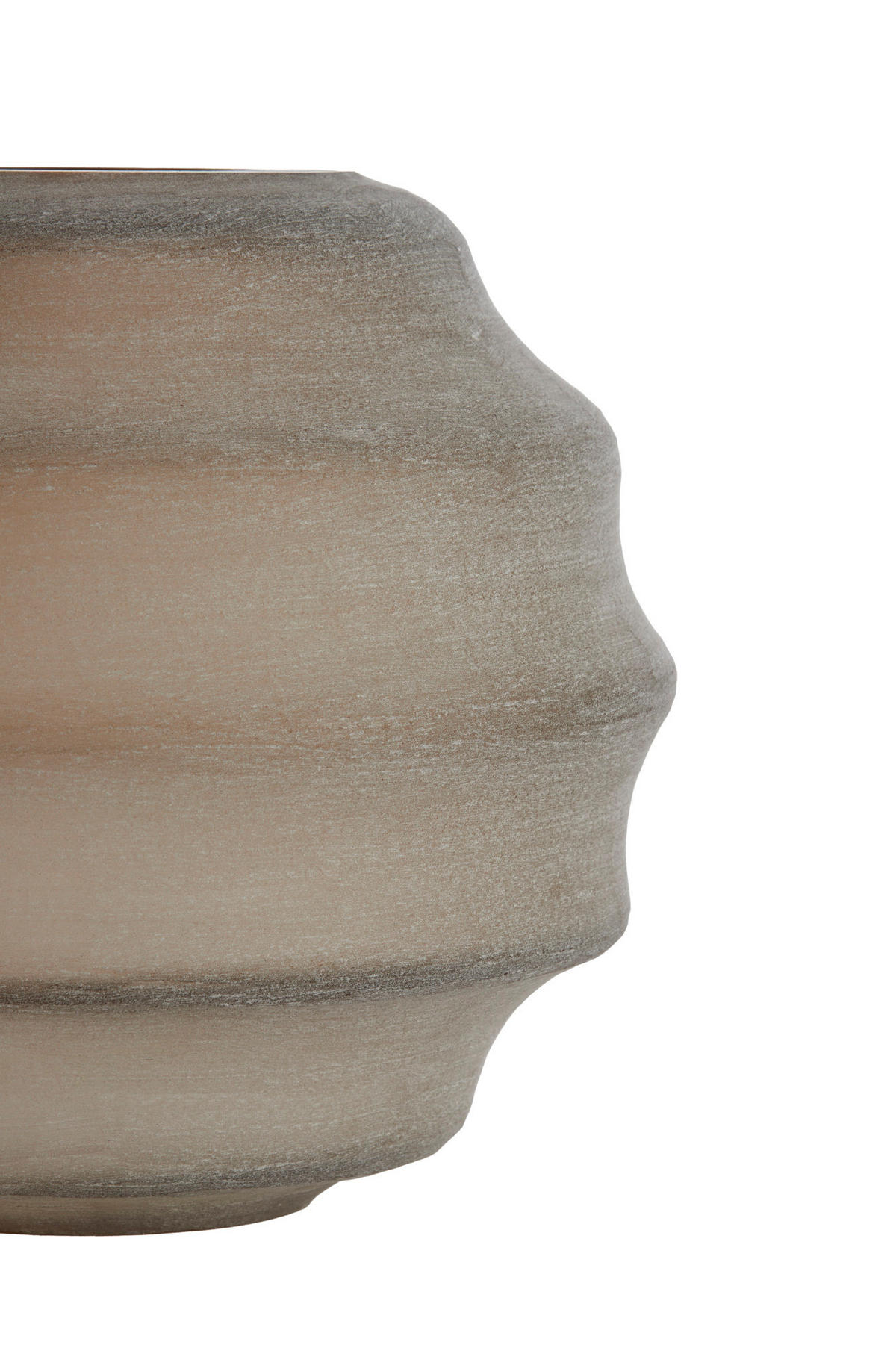 VASE Nayoro Braun Ø32,5/29 cm - Braun, Glas (32.5/29cm) - Light & Living