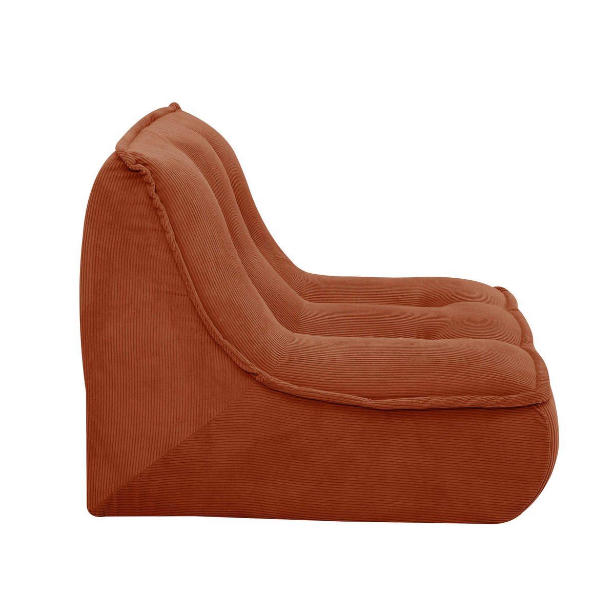 SESSEL, Terrakotta - Rot, Textil (90/70/80cm) - Oviala