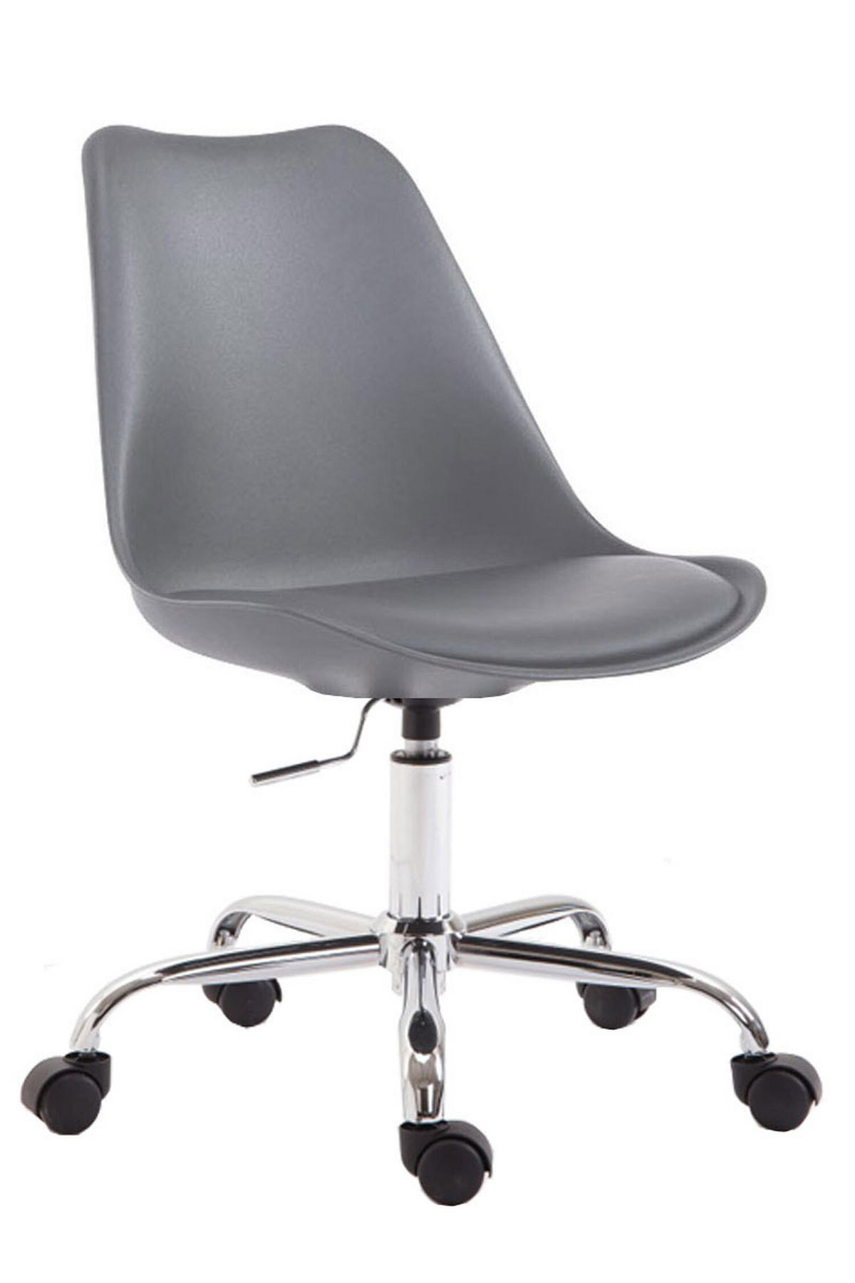 BÜROSTUHL Toulon, Kunststoff Grau - Grau, Textil/Metall (48/52/54cm) - TPFLiving