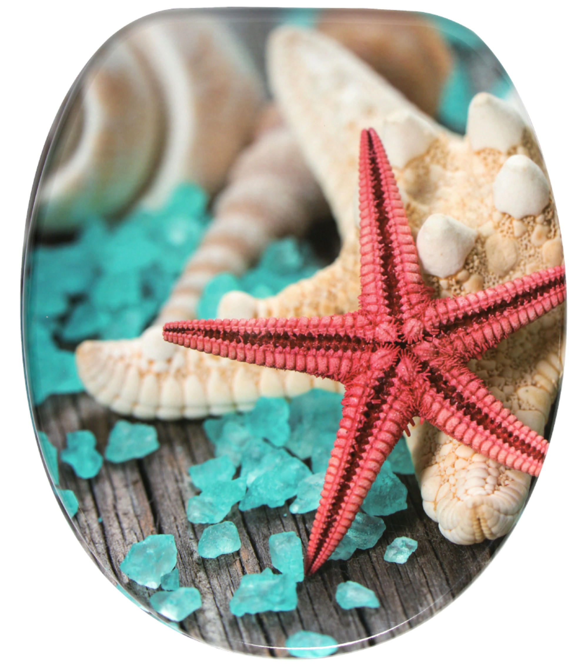 WC-SITZ mit Absenkautomatik Bath Salts - Türkis, Holzwerkstoff (38/6/47cm) - Sanilo