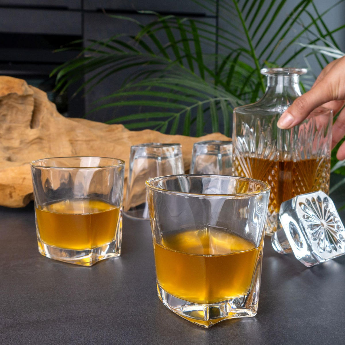WHISKY GLAS Set (4-tlg.) - Transparent, Glas (0.3L) - Intirilife