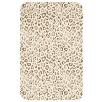 WC PŘEDLOŽKA Leopard - Classic - Béžová 50x80 cm - světle hnědá, textil/plast (50/1cm) - OnlyWow
