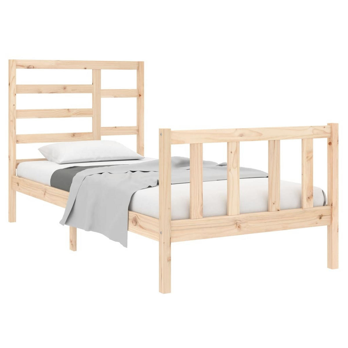 BETT Nemeth 104/195.5 cm - Braun, Holz (90/190cm) - Nettlife