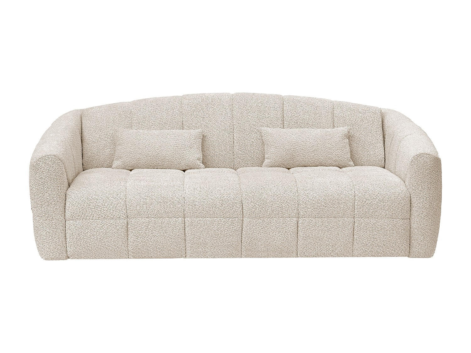 SCHLAFSOFA - 4 Personen - Stoff - Beige - - Beige, Textil (220/90/208cm) - Vente-Unique