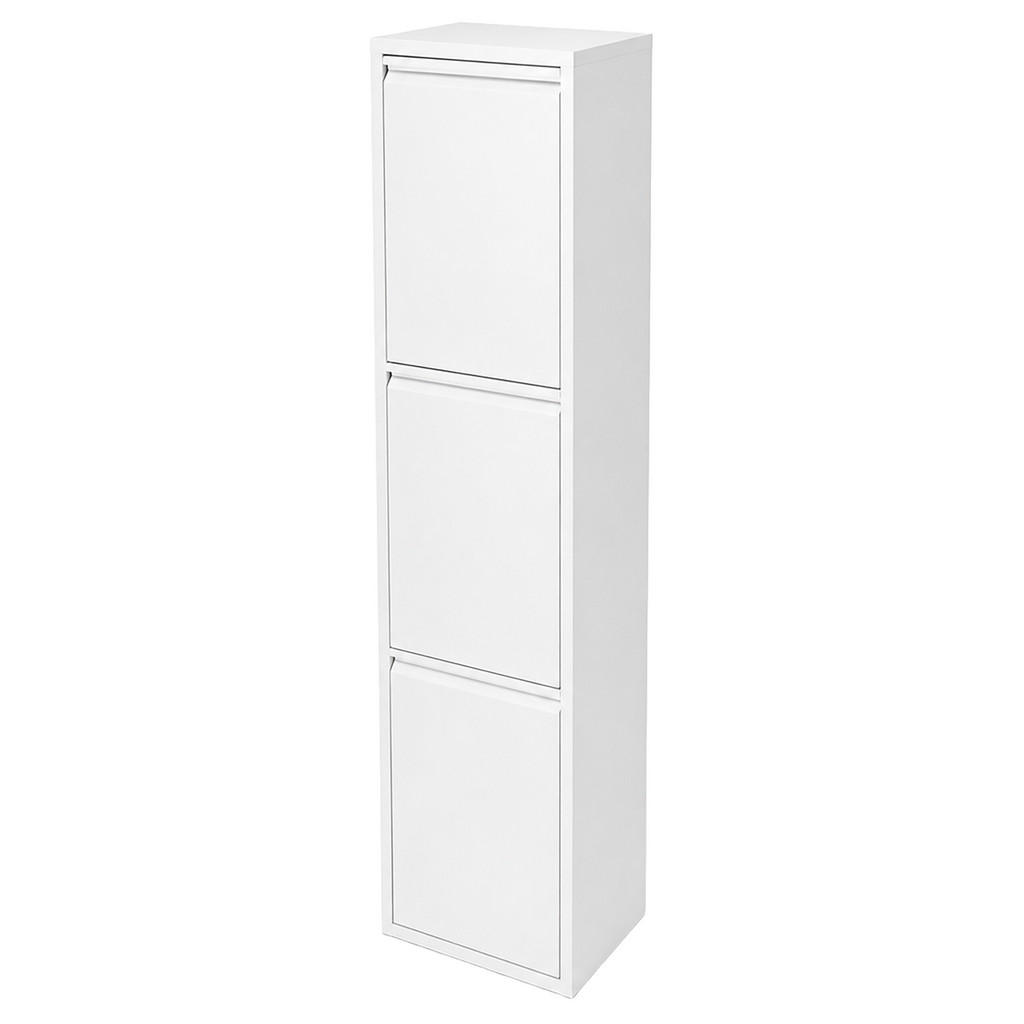 PUBELĂ Alb colectare selectivă 3 compartimente