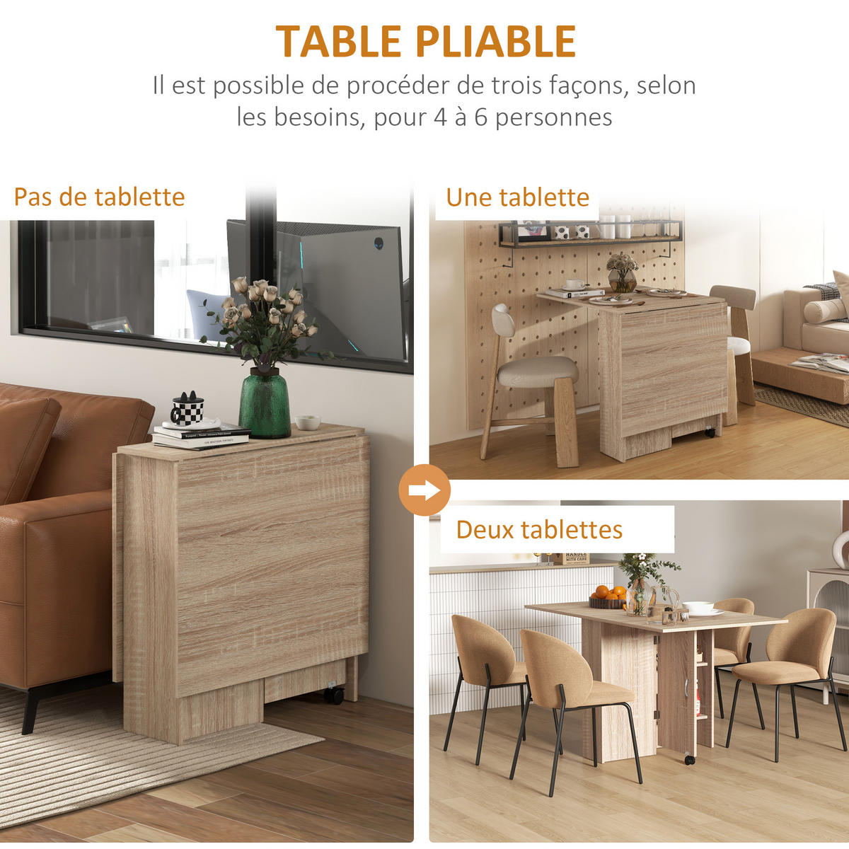 ESSTISCH Naturholz 1 Stück - Beige, Kunststoff (140/75/74cm) - GiPP