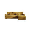 ECKSOFA MOS L BIS Itaka 33 Rechts mit Schlaffunktion - Currygelb, Textil (220/143cm) - Bedante