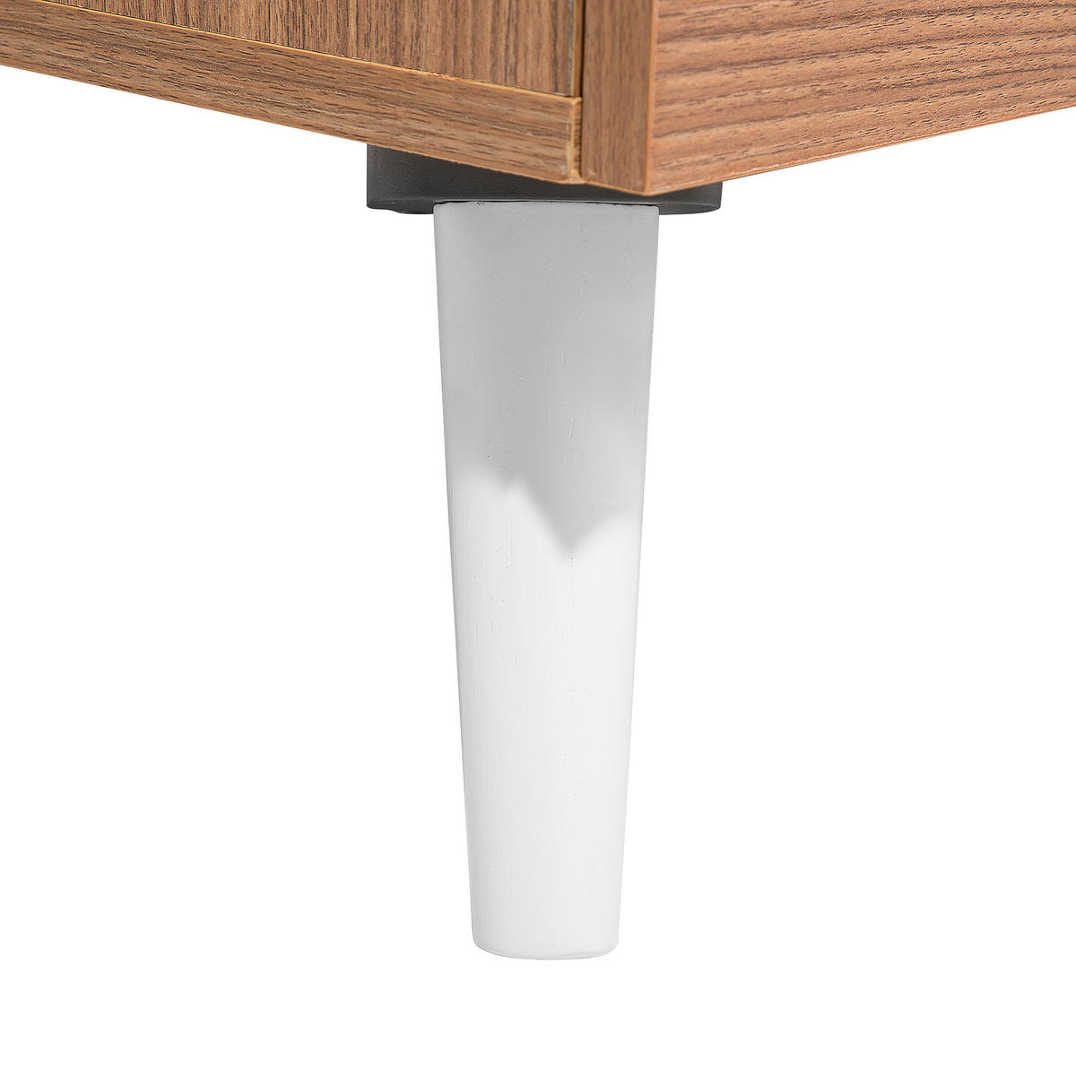 COUCHTISCH heller Holzfarbton/weiß rechteckig Alloa - Hellbraun/Weiß, Holzwerkstoff (60/100/45cm) - Beliani