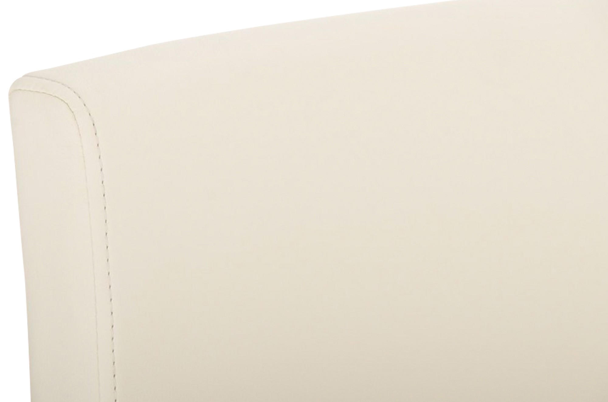 BARHOCKER 2er Set Lederlook creme - Creme, Textil/Metall (42/104/48cm) - CLP