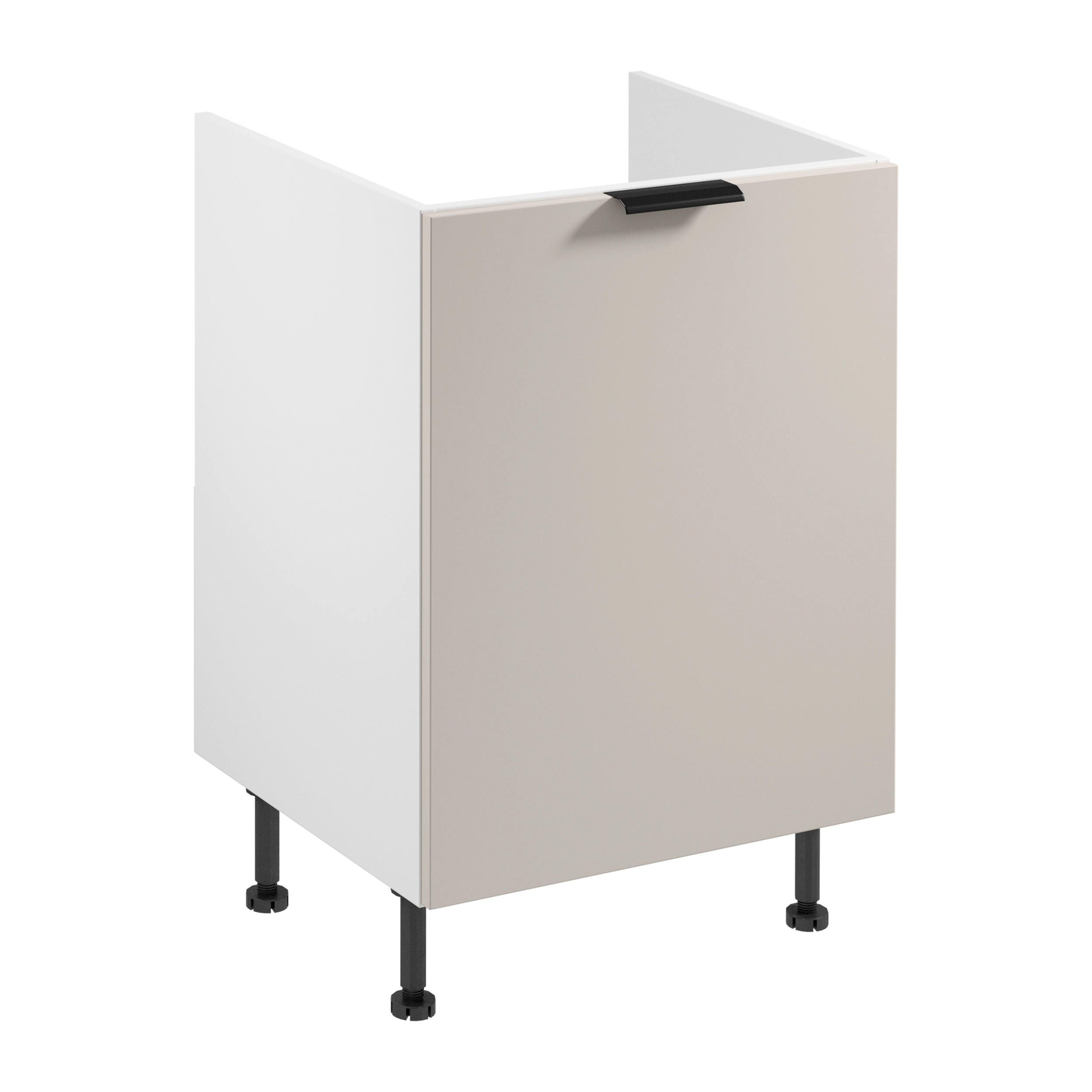 SPÜLENUNTERSCHRANK D60Z P/L – Sorento Weiß Beige – Weiß / Beige - Beige/Weiß, Holzwerkstoff (60/87/52cm) - ROYAL24_MARKT