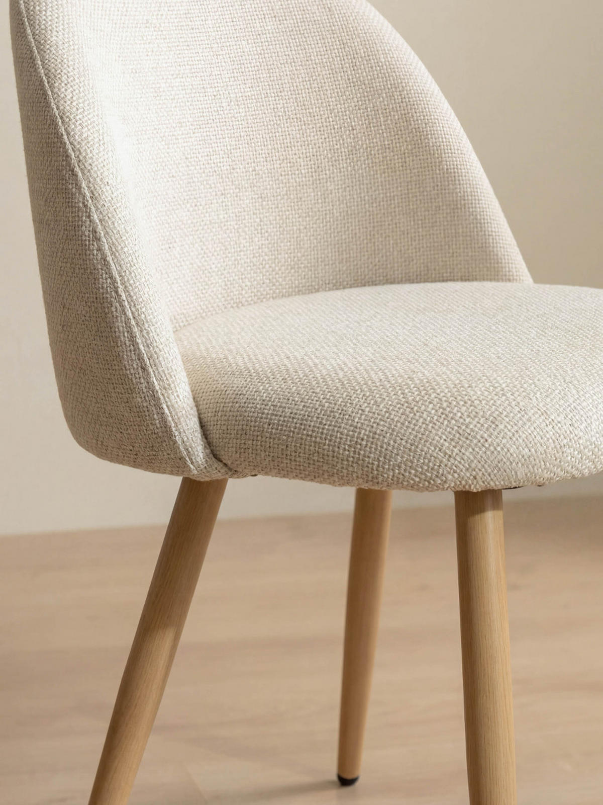 STUHL Brila Beige 51 cm x 77 cm - Beige, Textil (51/77/54cm) - Kenay Home