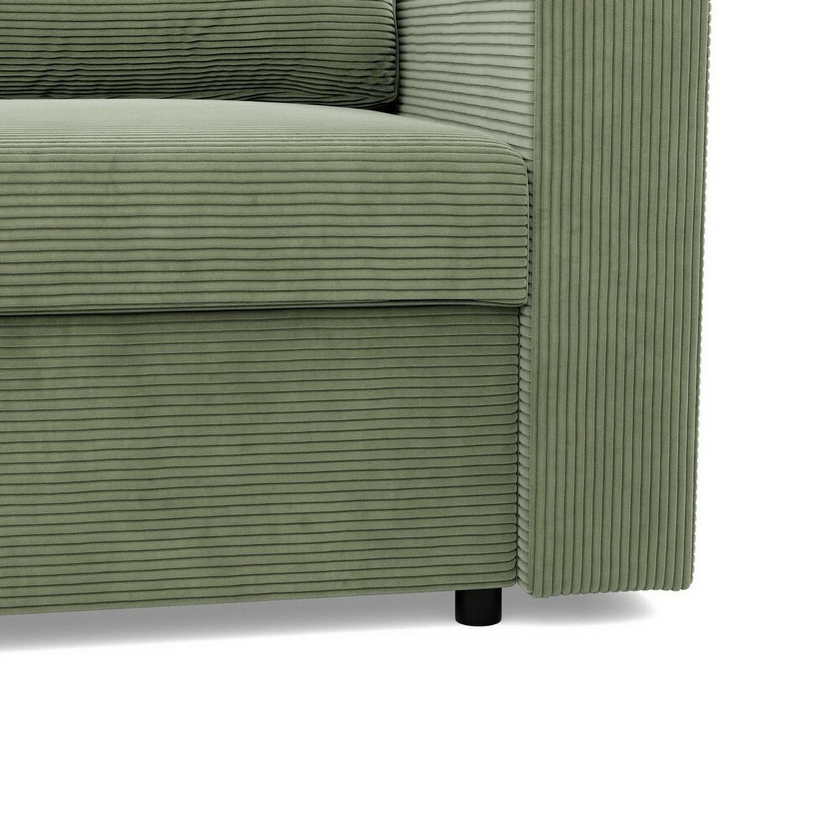 SOFA Neo mit gerader Armlehnen olivgrün - Olivgrün, Textil (148/90/87cm) - SIMKAM Furniture