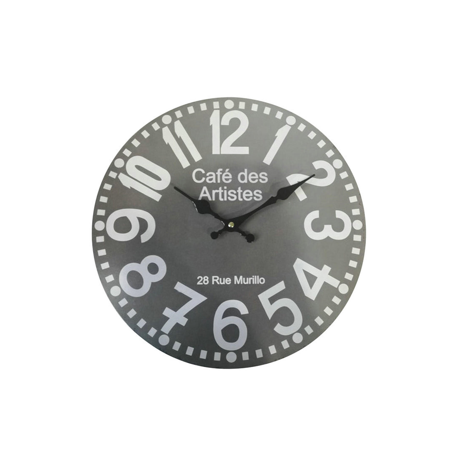 WANDUHR Weiß 4/34/34 cm - Weiß, Holzwerkstoff (4/34/34cm) - Mobili Rebecca