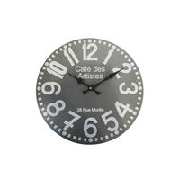 WANDUHR Weiß 4/34/34 cm - Weiß, Holzwerkstoff (4/34/34cm) - Mobili Rebecca