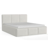 POLSTERBETT FOXY 160/200 in Boucle Weiß - Weiß, Holz/Holzwerkstoff (160/200cm) - Deine Möbel 24