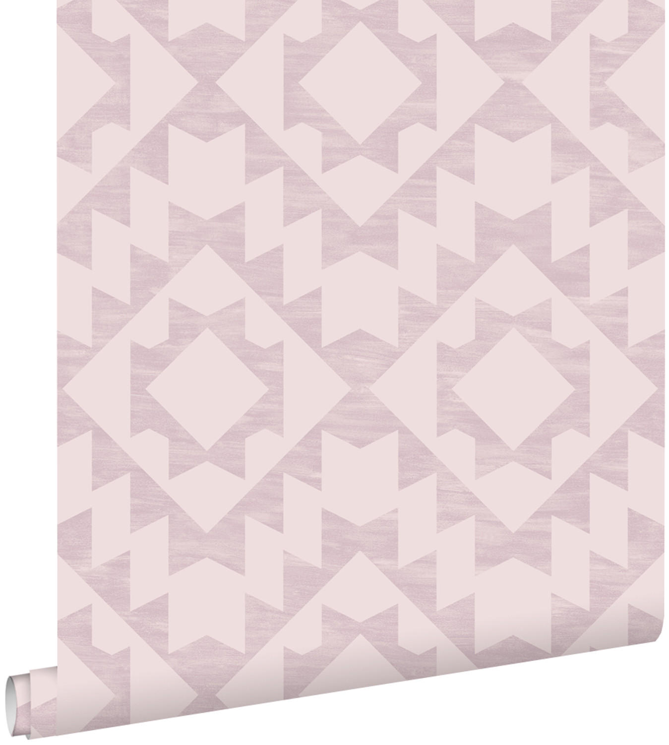 TAPETE Marrakescher Aztec-Teppich 53 cm x 10.05 m - Lila, Papier (53/1000cm) - ESTAhome
