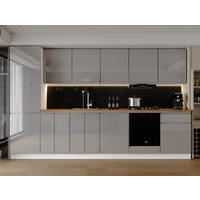 KÜCHENINSEL 360 cm - Aspen KA21-M360 - Grau/Hochglanz - Grau, Holz (540/212/58cm) - Milaros Markt