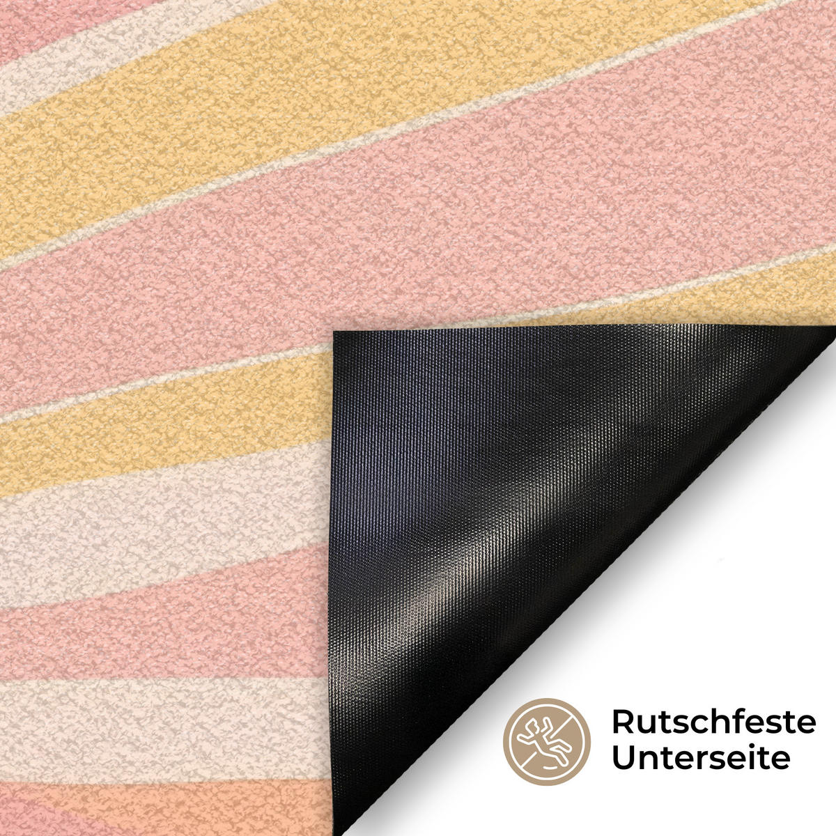 ROHOŽKA Ilustrácie - Slnko - Pastelové farby 60x40 cm - svetloružová, plast (60/0.4cm) - MuchoWow