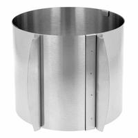 TORTENRING Silber 30/16/14.5 cm BB1522 - Silberfarben, Metall (16/14.5/30cm) - Brunbeste