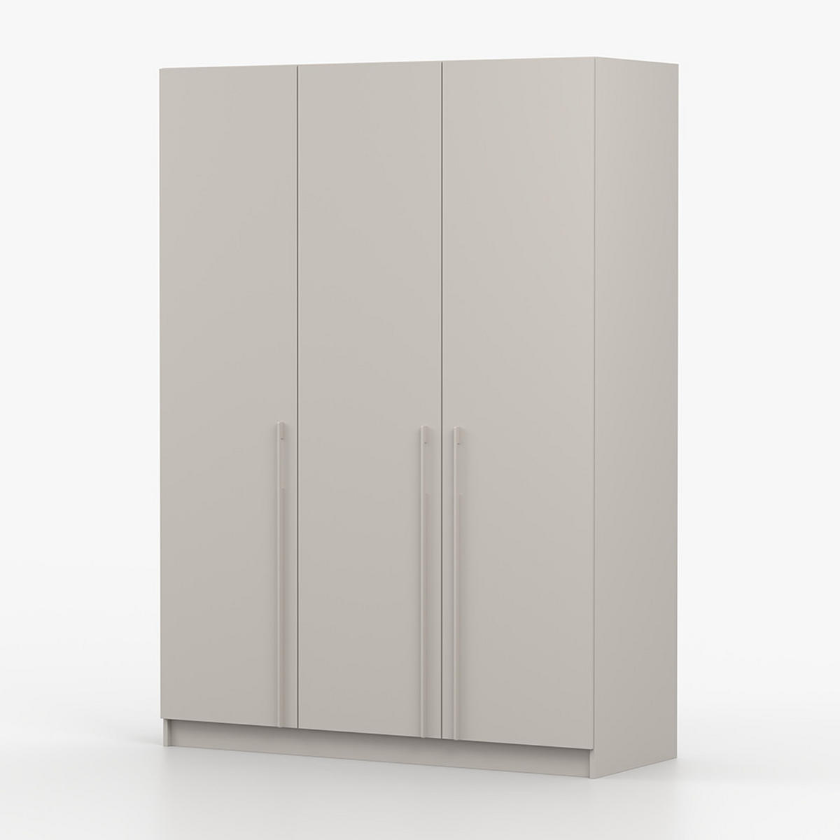 SCHRANK mit Schwenktüren ROSA 3D 150/210/55, 3-türig, Kaschmir - Kaschmir, Holzwerkstoff (150/210/55cm) - imoebel24