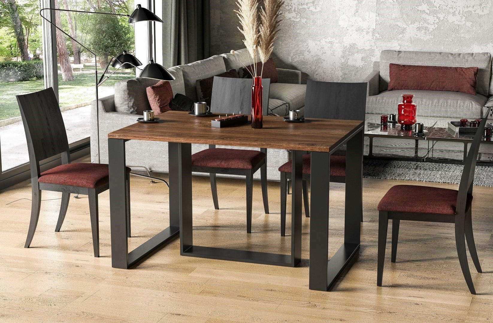 ESSTISCH Borys ausziehbar bis 330 cm - Eiche San Remo, Holzwerkstoff (130/80/76cm) - Endo-Moebel