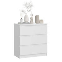 KOMMODE City weiß 77 / 40 / 84cm - Weiß, Holz/Holzwerkstoff (77/84/40cm) - Feldmann-Wohnen