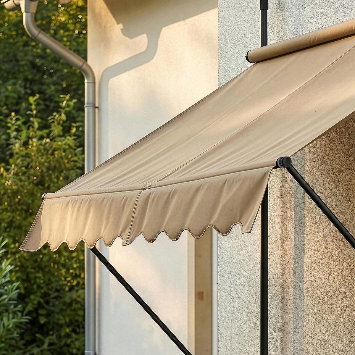 KLEMMMARKISE Stem - Sandfarben, Textil/Metall (150/309/120cm) - pro.tec