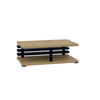 COUCHTISCH rechteckig Eiche Artisan - Schwarz - Eichefarben/Weiß, Holzwerkstoff (60/120/31cm) - designimpex