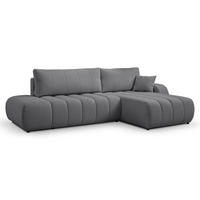 ECKSOFA BALOO mit Schlaffunktion 297x180 cm, Dunkelgrau, Rechts - Dunkelgrau, Holz/Textil (276/176cm) - DomoHome
