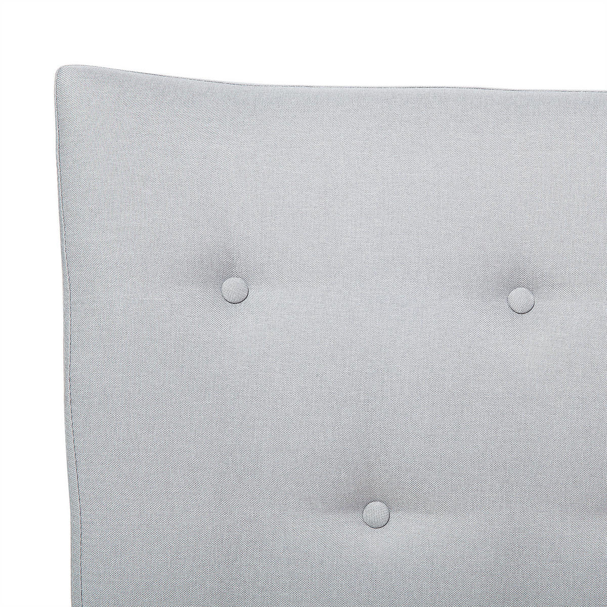POLSTERBETT mit Lattenrost 180x200 cm Grau Saverne - Hellgrau, Textil (180/200cm) - Beliani